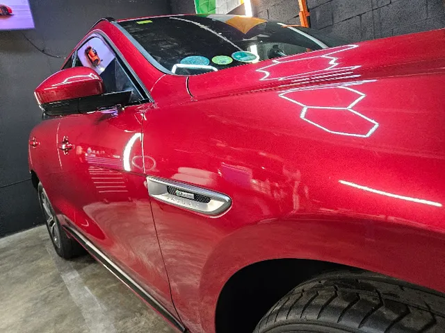 Jaguar — door and paint detail at Ceramic Guys